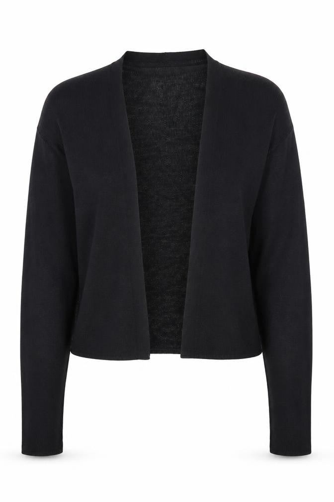 Nicole Farhi Women's Black Knit Open Cardigan M