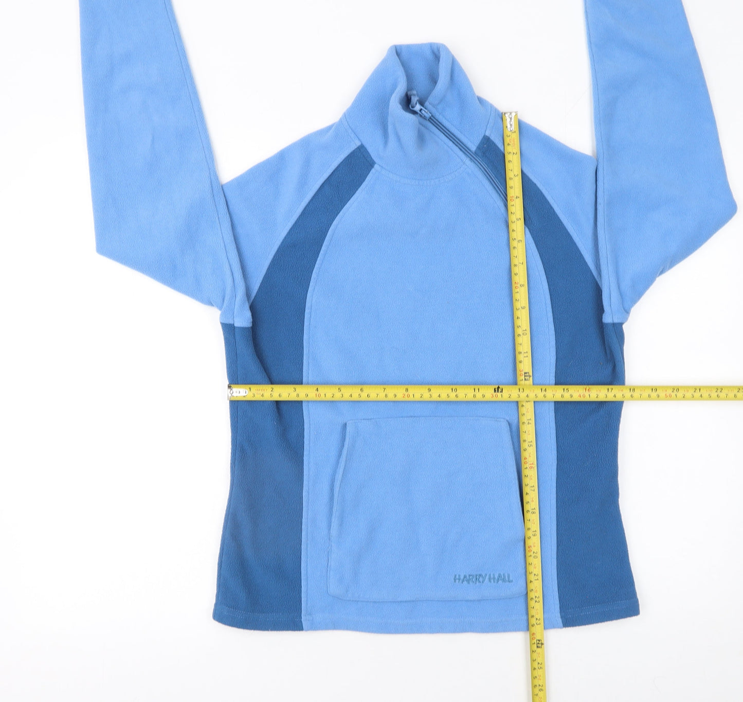 Harry Hall Men's Blue Fleece 1/4 Zip Pullover Sweatshirt Size M