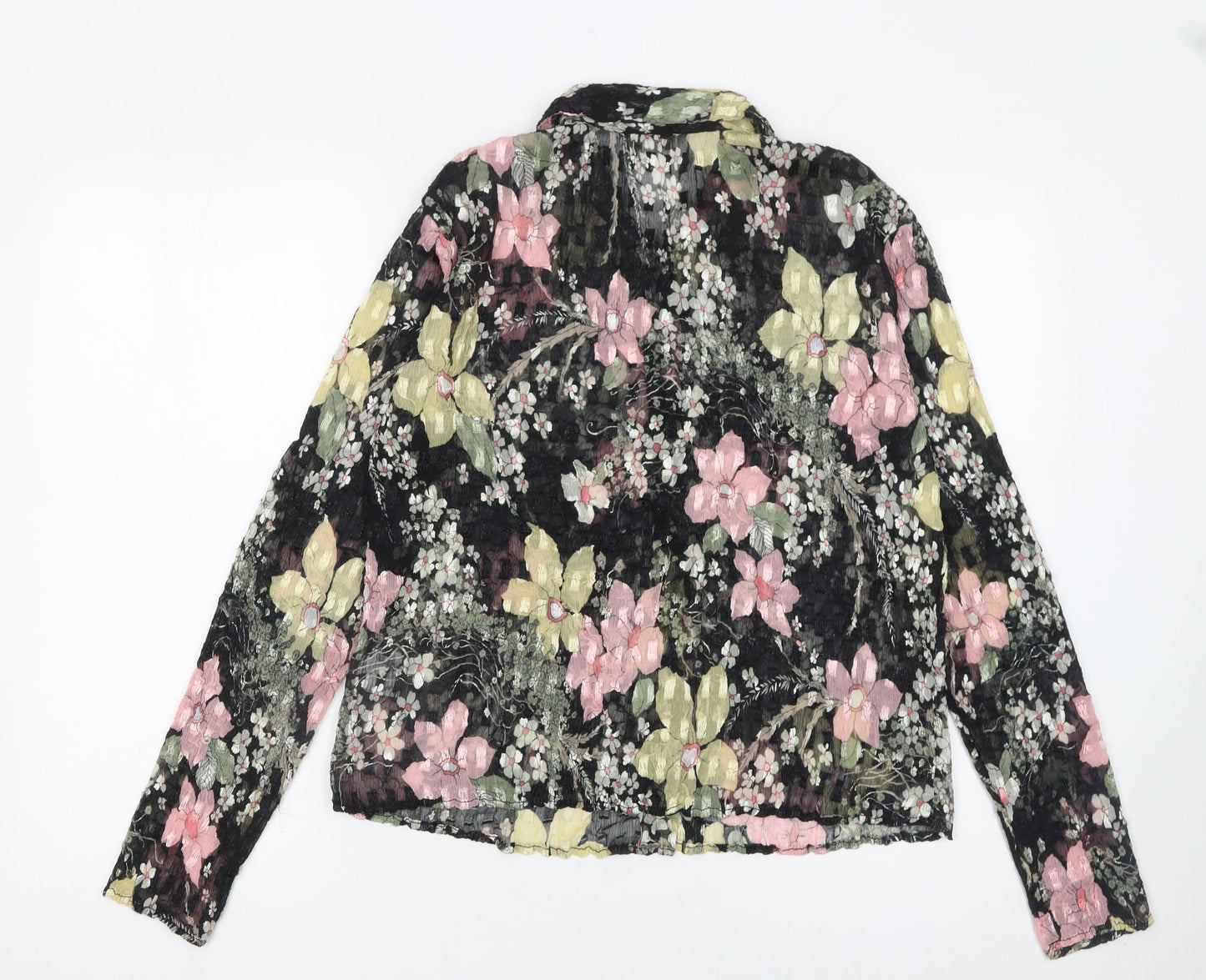 Phase Eight Women's Multicoloured Floral Button-Up Blouse Size M