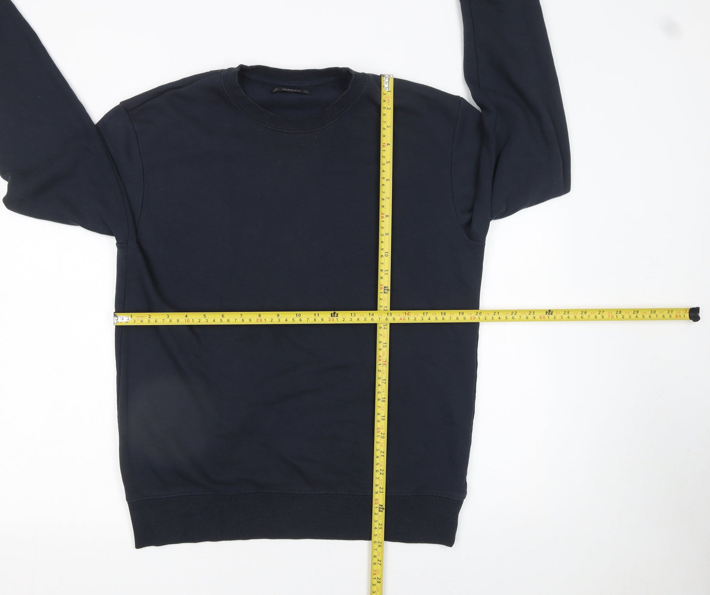 Dunnes Men’s Black Cotton Blend Crew Neck Sweatshirt Size M