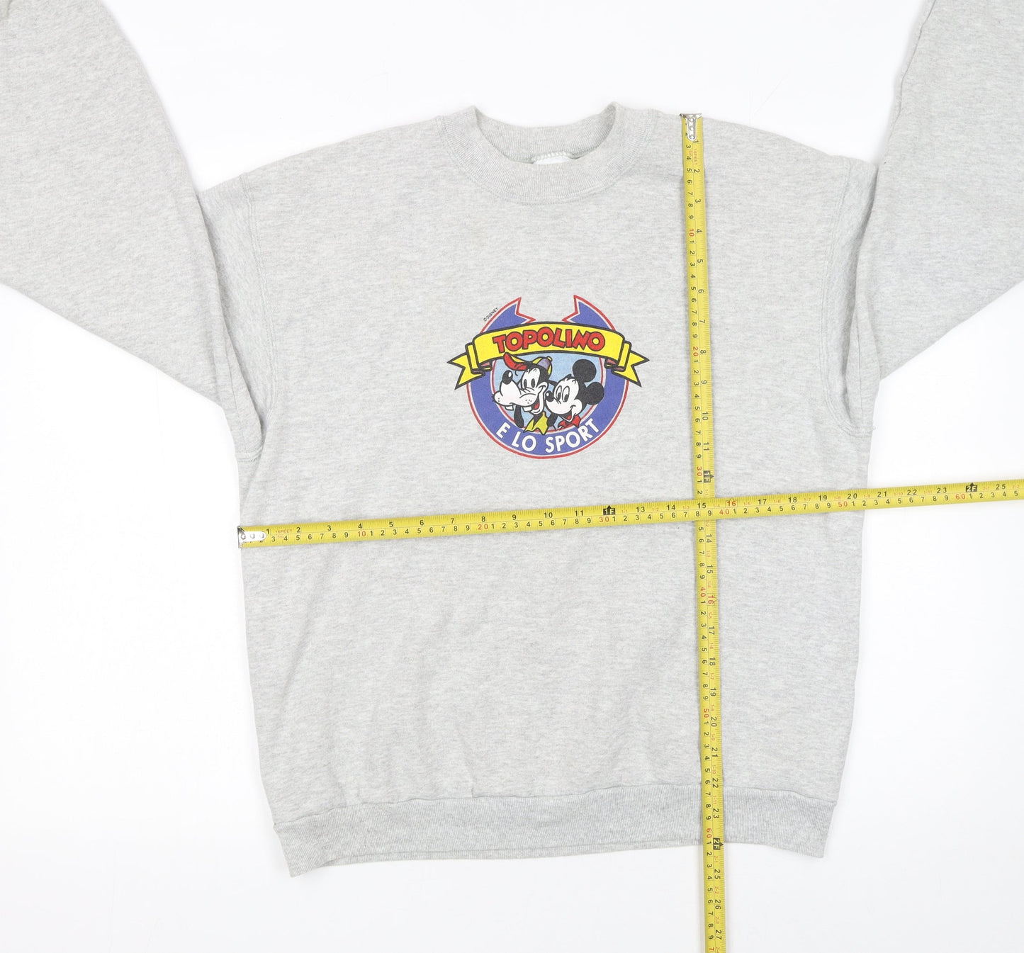 Fruit of the Loom Women’s Grey Topolino Disney Sweatshirt Medium