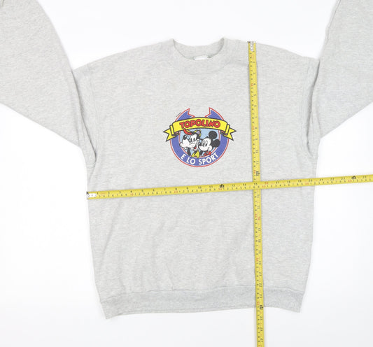 Fruit of the Loom Women’s Grey Topolino Disney Sweatshirt Medium