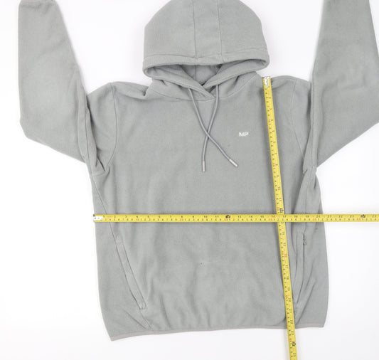 MP Women's Grey Fleece Pullover Hoodie Size M Relaxed Fit