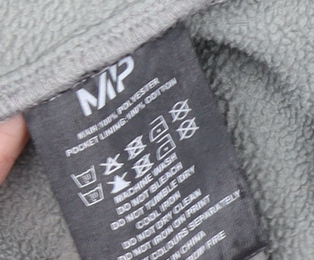 MP Women's Grey Fleece Pullover Hoodie Size M Relaxed Fit
