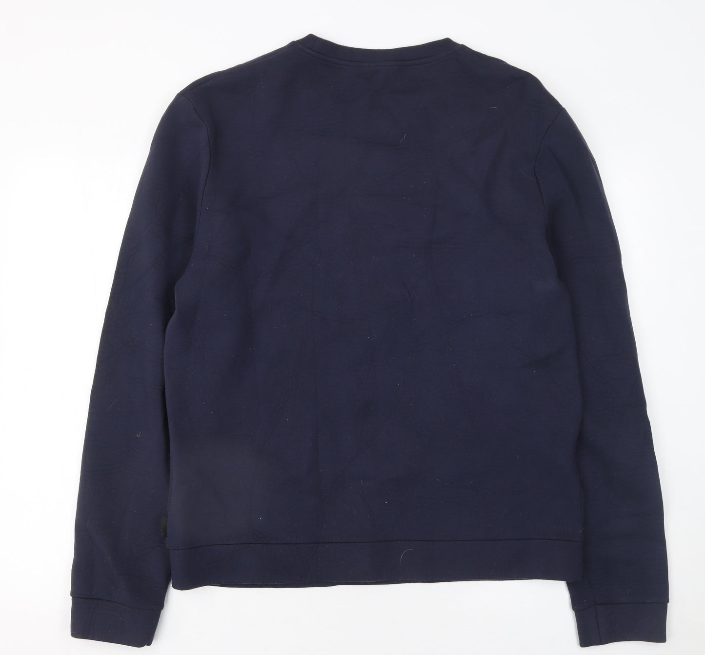 Calvin Klein Men Blue XL Pullover Sweatshirt Embroidered Logo