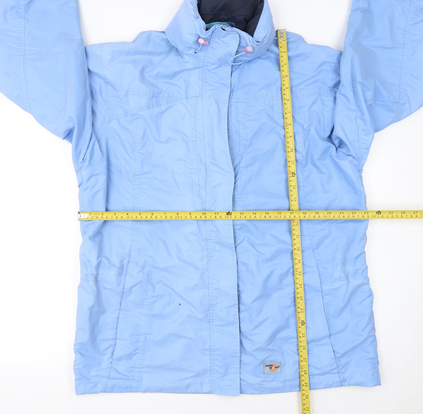 Arctic Storm Women Blue Size 18 Hooded Waterproof Parka Jacket