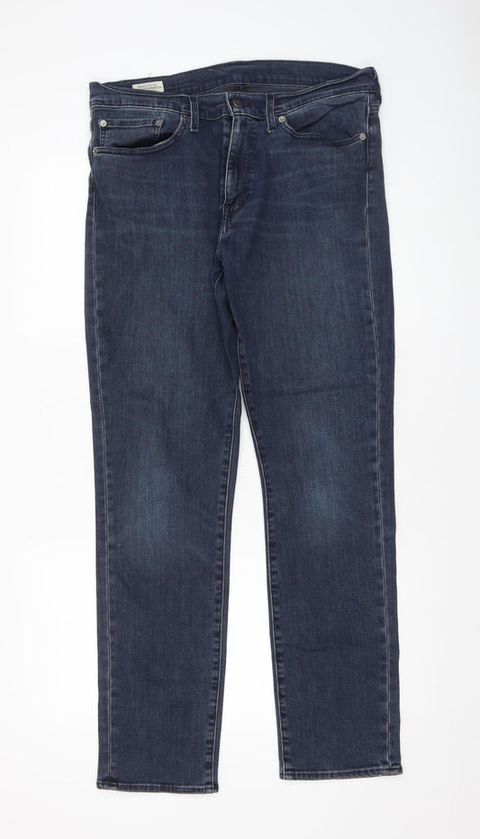 Levi's Premium Men's Blue Straight Denim Jeans W34 L32 Classic Fit