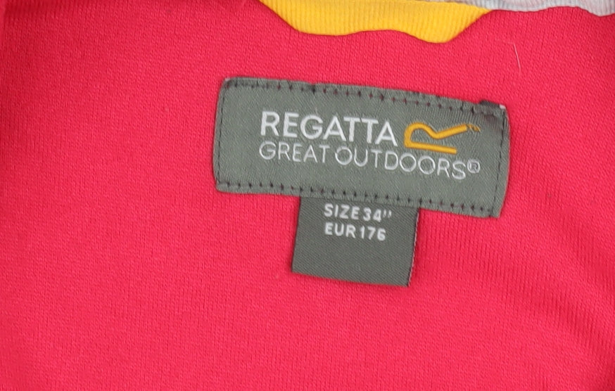 Regatta Girls Pink Fleece 1/4 Zip Pullover Sweatshirt Size 4XL