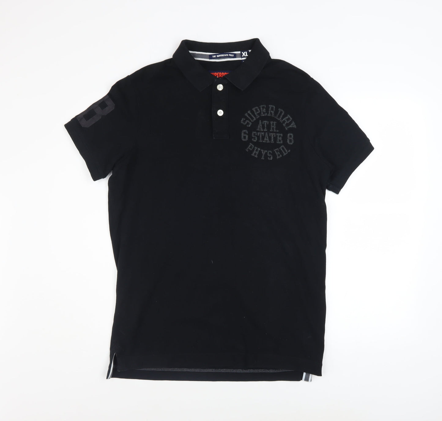 Superdry Men's Black Classic Cotton Polo Shirt XL
