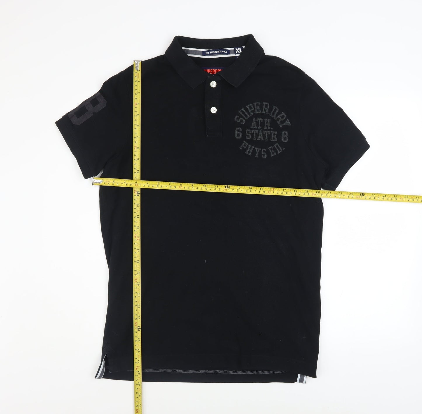 Superdry Men's Black Classic Cotton Polo Shirt XL