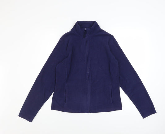 Marks and Spencer Women's Blue Fleece Full Zip Jacket Size 14
