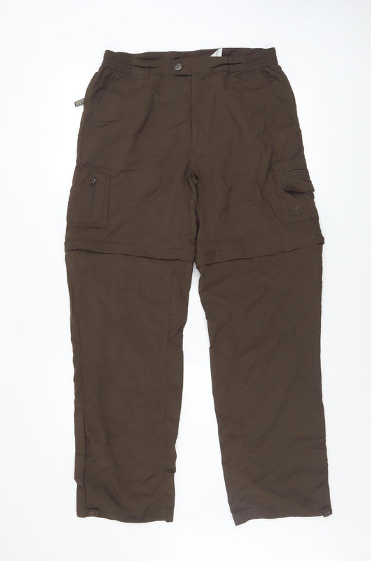 Columbia Men's Brown Cargo Convertible Trousers Size M