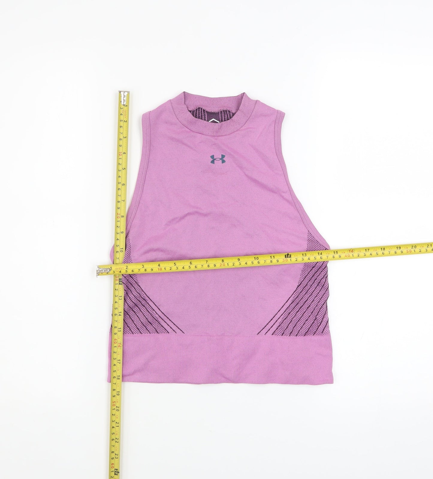 Under Armour Women's Purple HeatGear Racerback Tank Top Size S