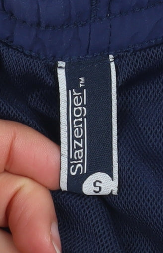Slazenger Men's Navy Blue Athletic Shorts Size S Lightweight Nylon
