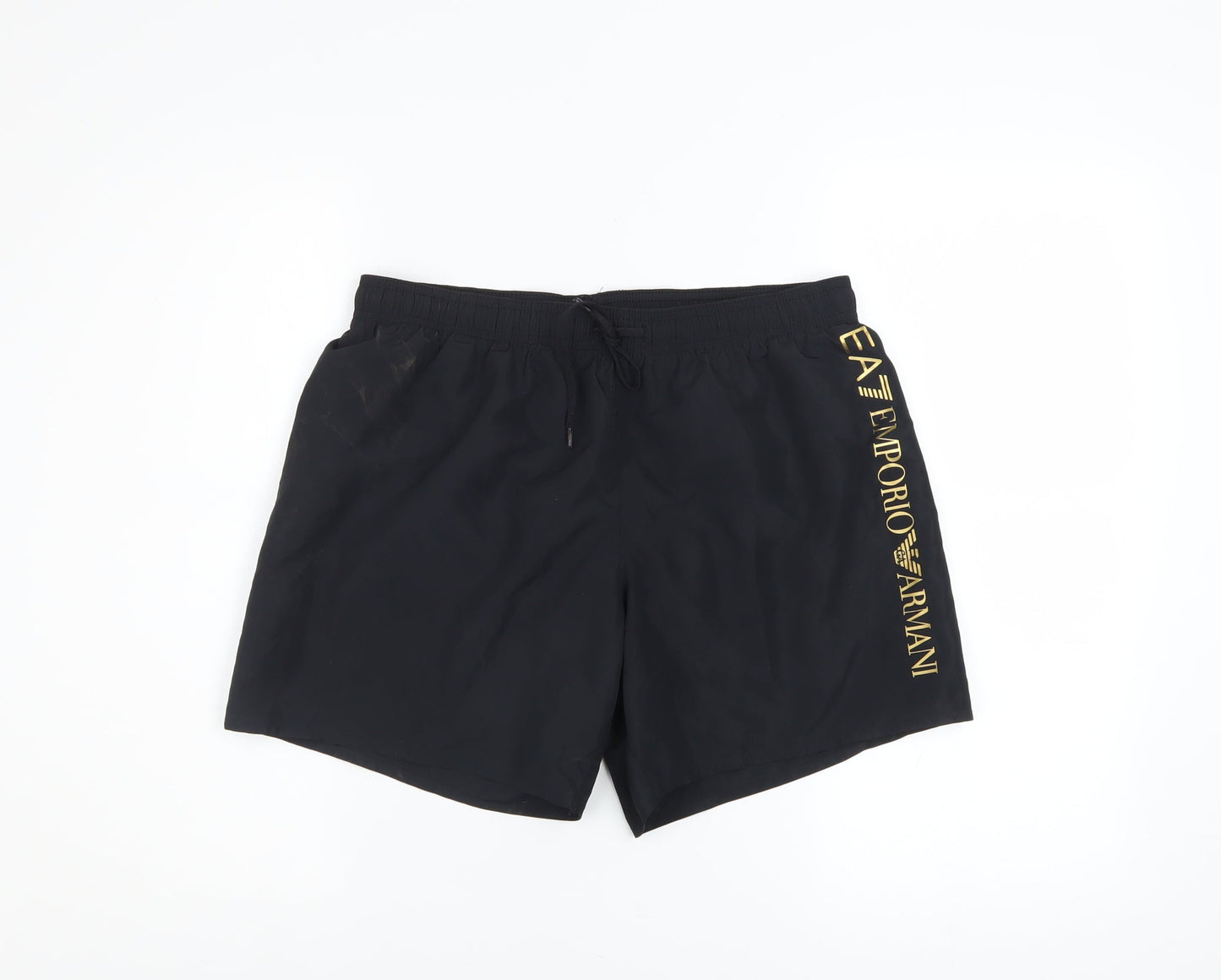 Emporio Armani EA7 Men's Black Athletic Shorts Size M Elastic Waist Quick Dry