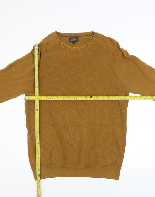 Next Men’s Brown Cotton Blend Crew Neck Jumper Medium