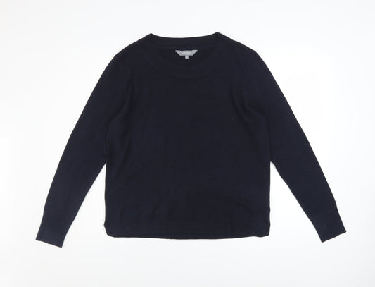 Principles Women's Black Crew Neck Long Sleeve Knit Jumper Size 16