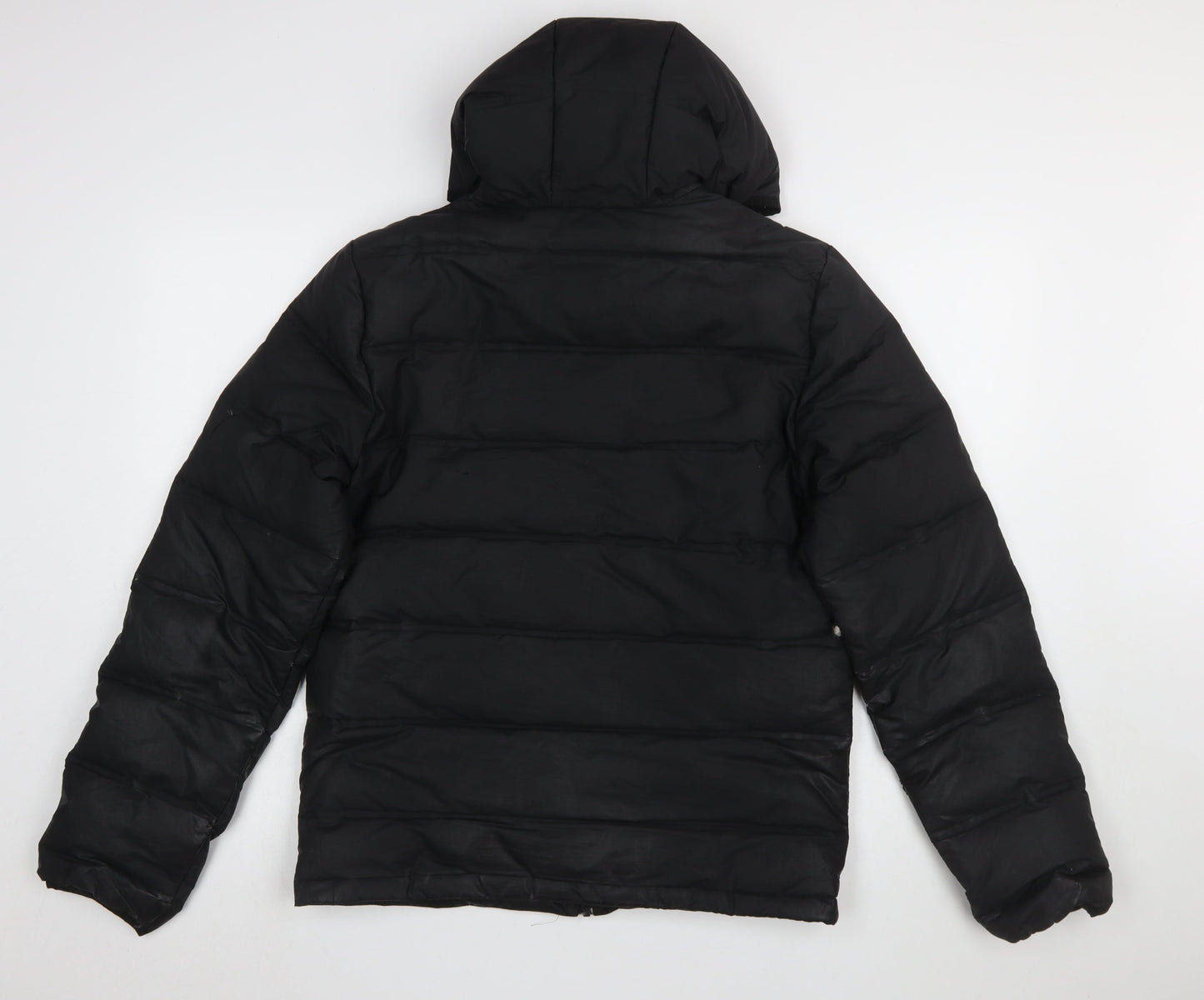 Adidas Men's Black Hooded Puffer Jacket Size S Winter Down