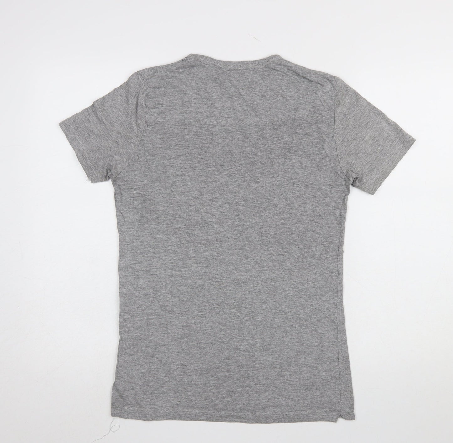 French Connection Men's Grey Slim Fit Crew Neck Short Sleeve T-Shirt S