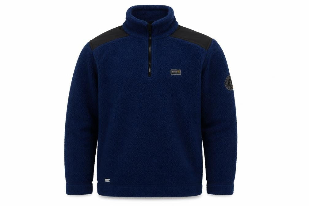 Regatta Men's Blue Fleece 1/4 Zip Pullover Sweatshirt L