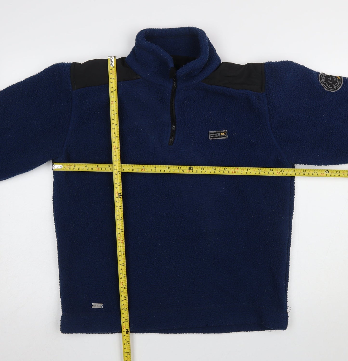 Regatta Men's Blue Fleece 1/4 Zip Pullover Sweatshirt L