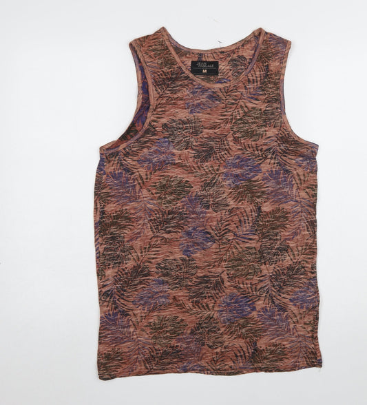 Jean Pascale Women's Multicoloured Floral Tank Top M Summer Casual