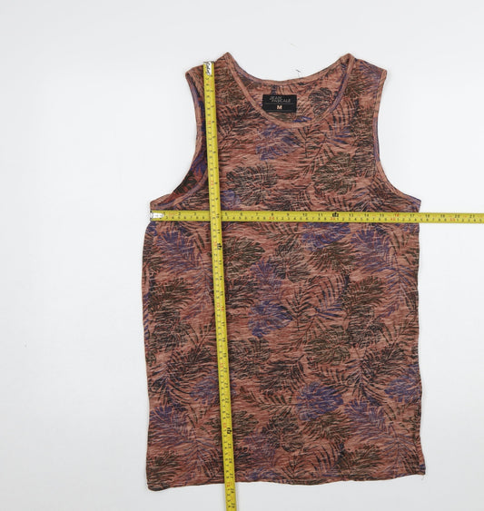 Jean Pascale Women's Multicoloured Floral Tank Top M Summer Casual