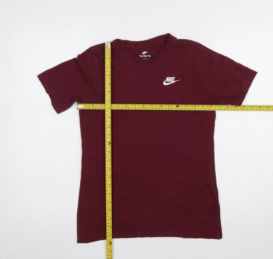 Nike Boys Red Sports Basic Cotton T-Shirt Size 13-14 Years