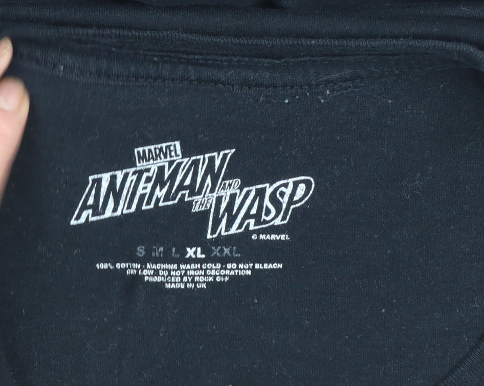Marvel Ant-Man and The Wasp Black XL Men's Graphic T-Shirt