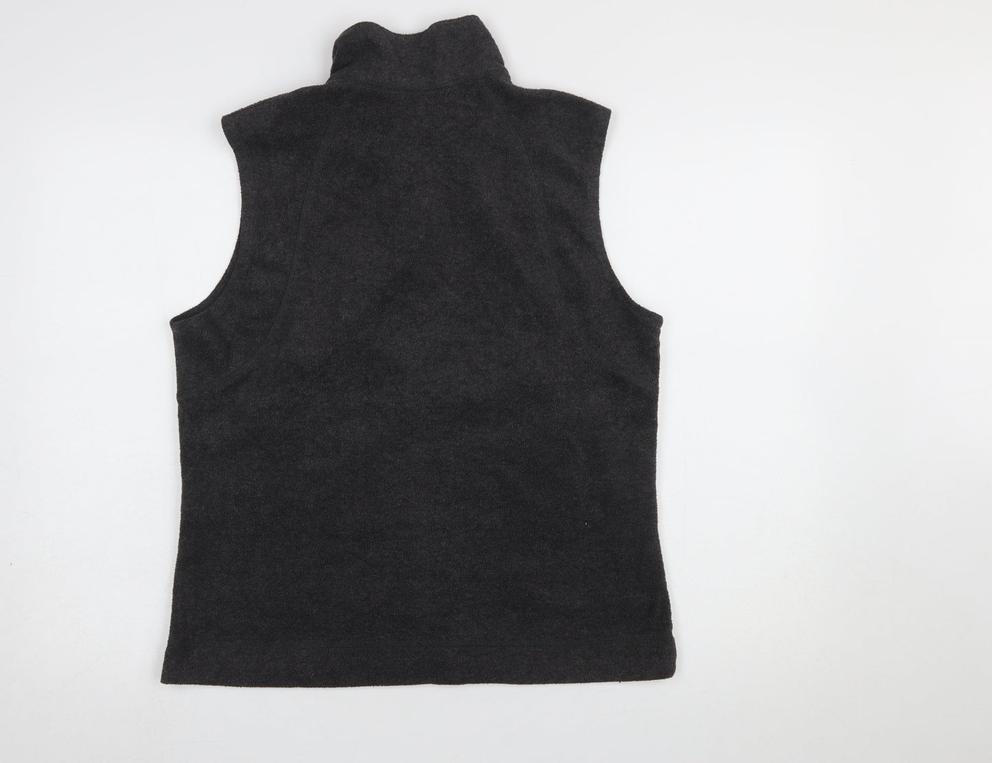 Columbia Women's Grey Fleece Zip-Up Waistcoat Bodywarmer Size L
