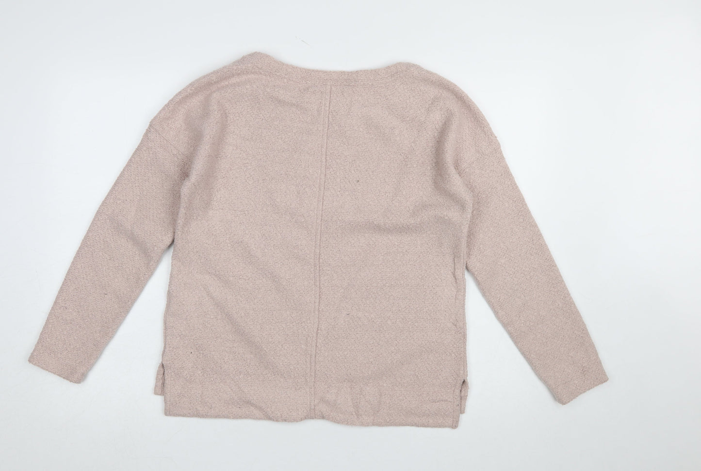 Marks and Spencer Womens Pink Long Sleeve Knit Blouse UK 12