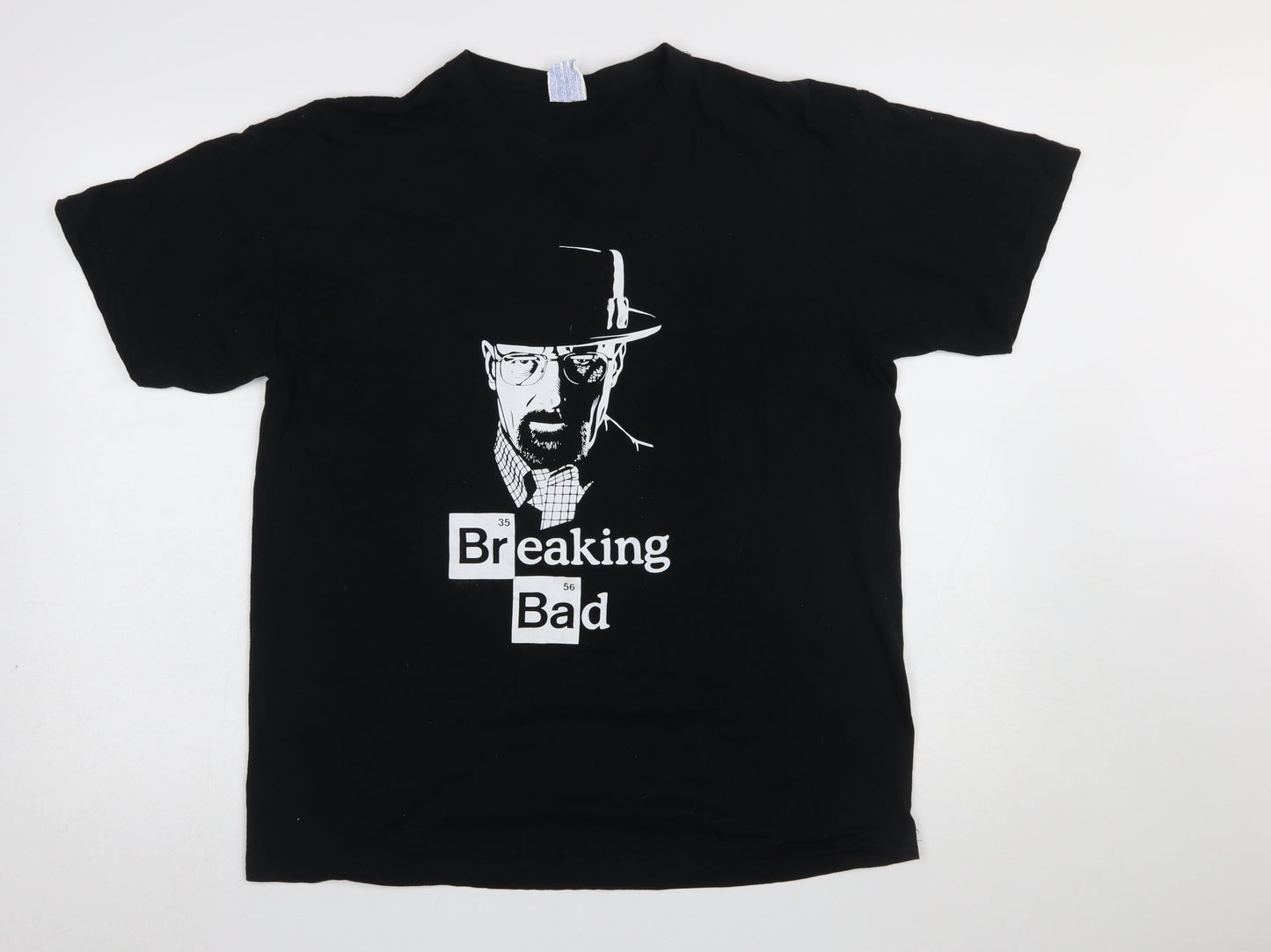 JHK Men’s Black Breaking Bad Graphic Cotton T-Shirt Size S