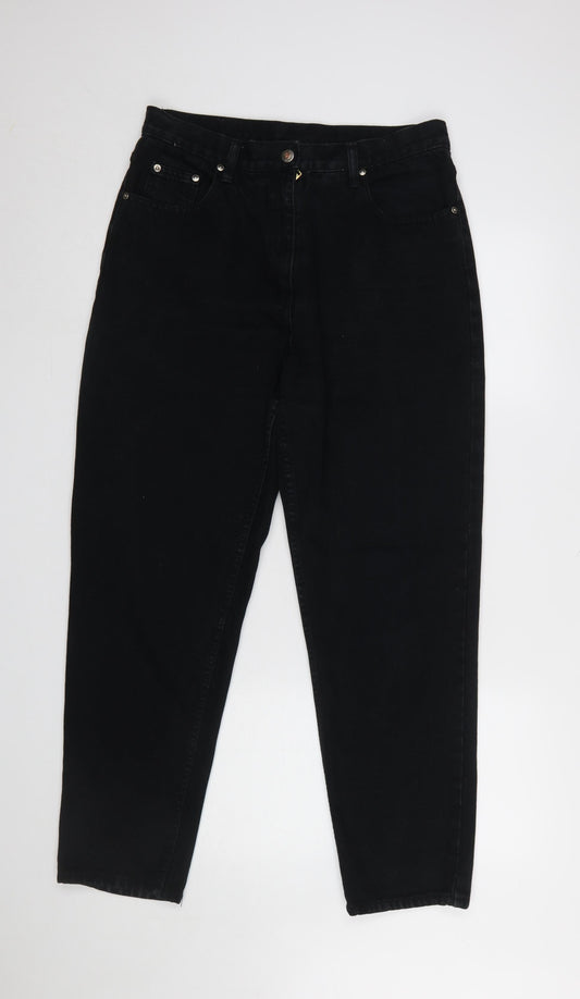 B-52 Black High Rise Mom Jeans Women’s Size 16 Vintage Denim