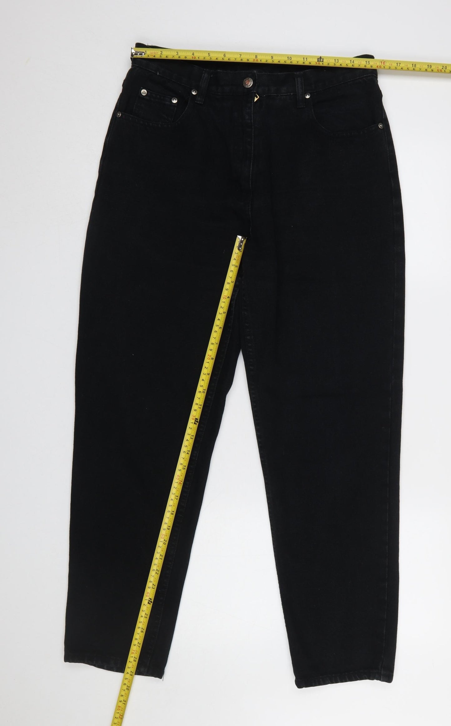 B-52 Black High Rise Mom Jeans Women’s Size 16 Vintage Denim