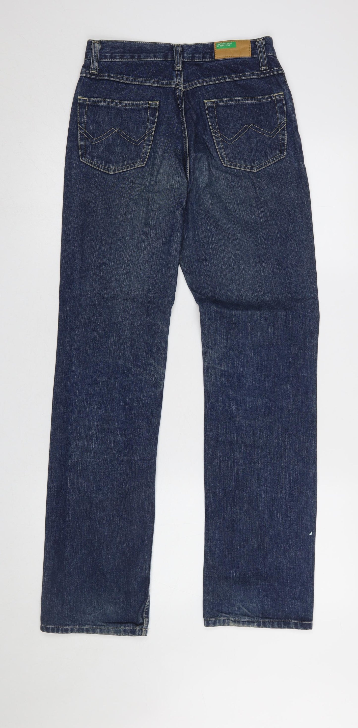 United Colors of Benetton Womens Blue Straight Jeans W26 L31