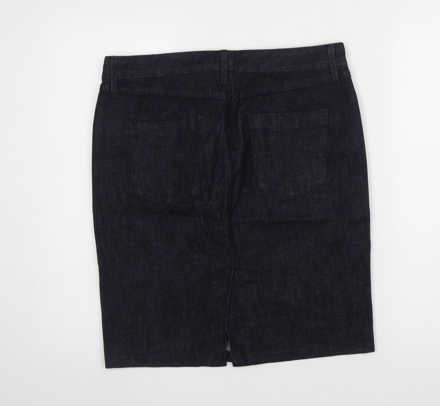 Gap Womens Blue Denim Pencil Skirt Size 10 Stretch Casual