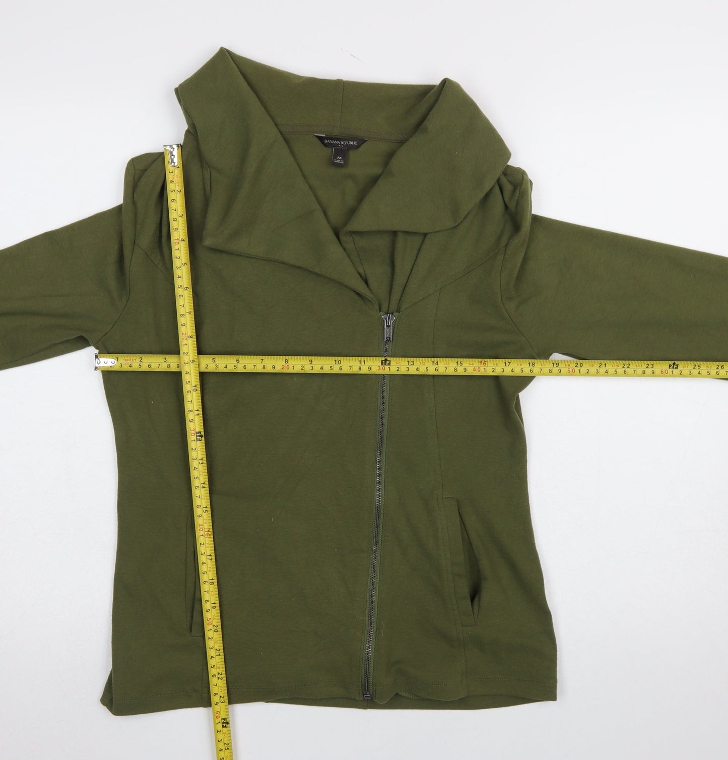 Banana Republic Women’s Green Full Zip Sweatshirt Jacket M