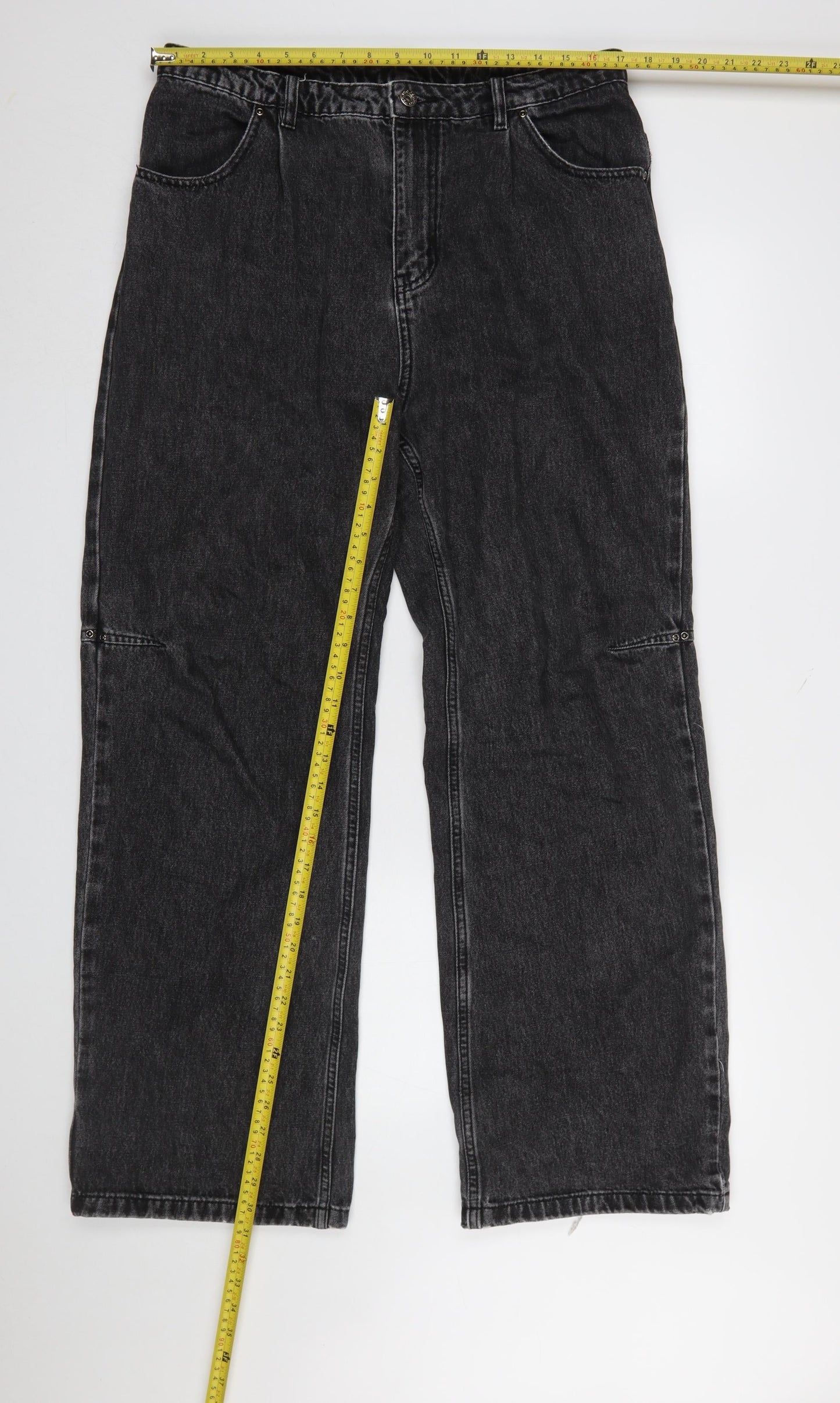 PSO Brand Women’s Black Straight Leg Jeans XL Cotton Blend Denim
