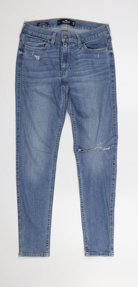 Hollister Women's Blue Super Skinny Stretch Jeans Size 12 W30 L30