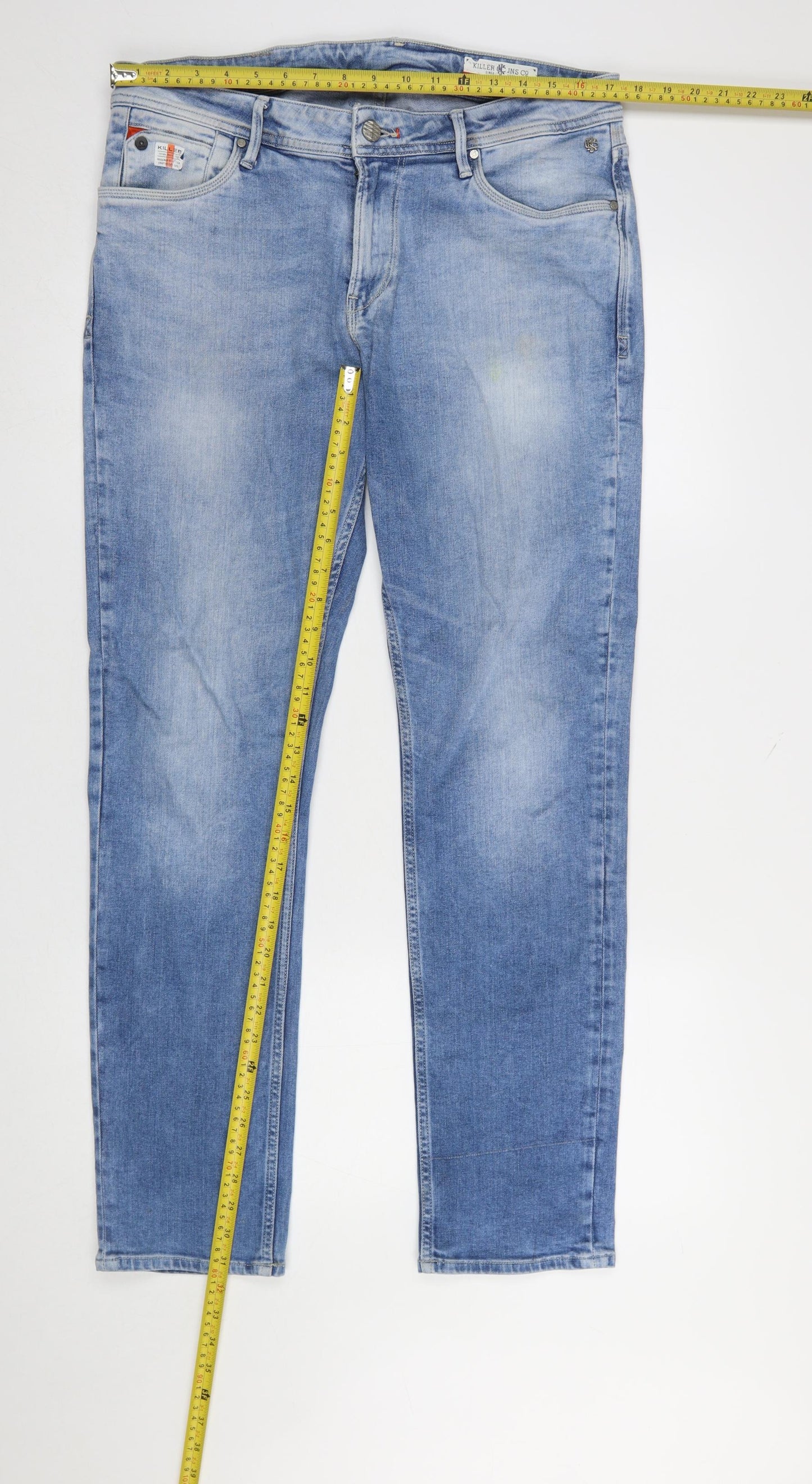 Killer Men’s Blue Skinny Mid Rise Denim Jeans Size 36