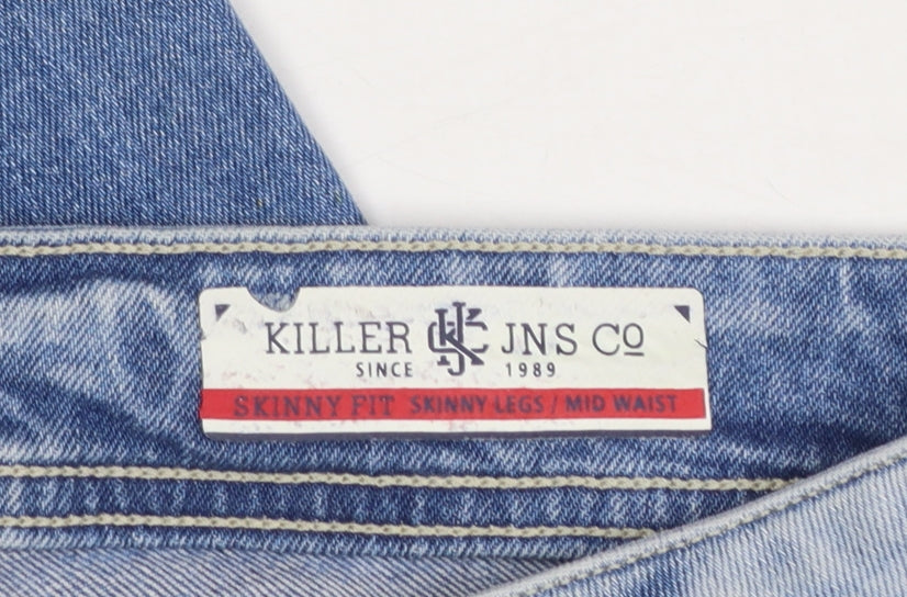 Killer Men’s Blue Skinny Mid Rise Denim Jeans Size 36