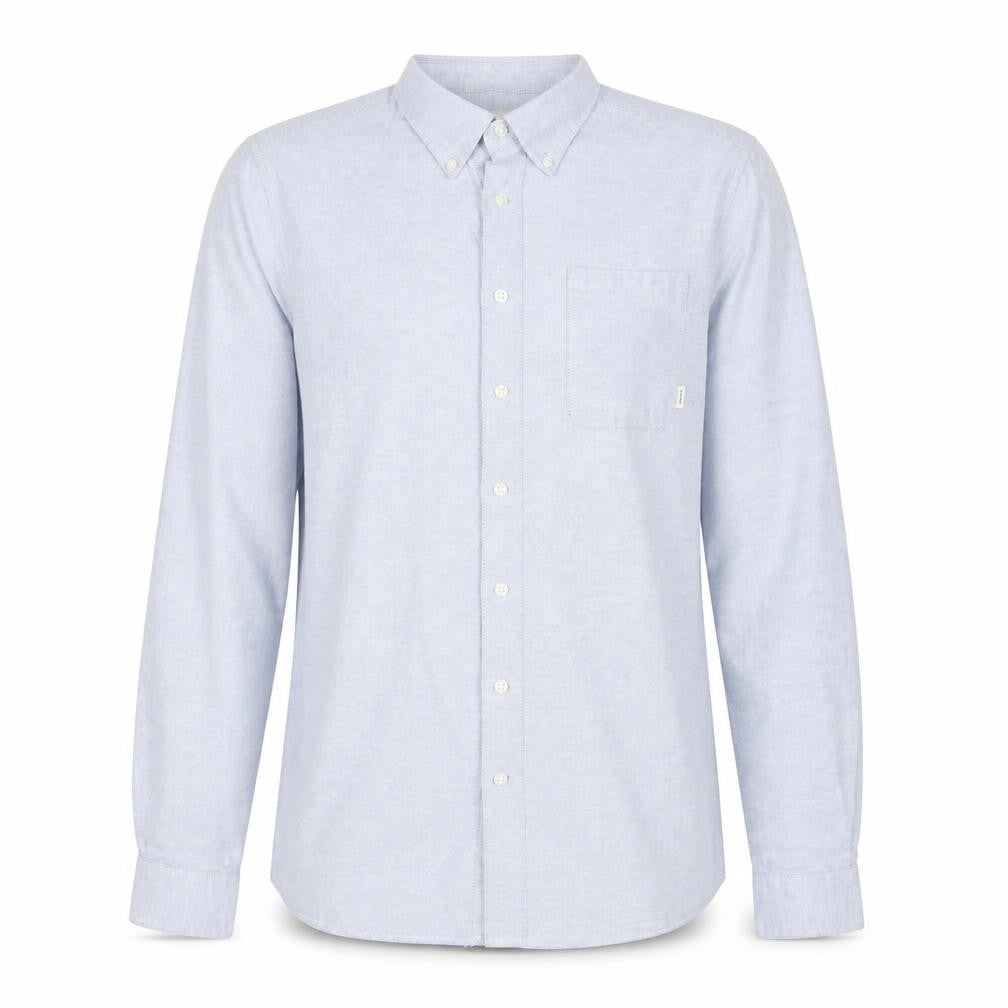 Firetrap Men's Blue Long Sleeve Button-Down Cotton Shirt Size M