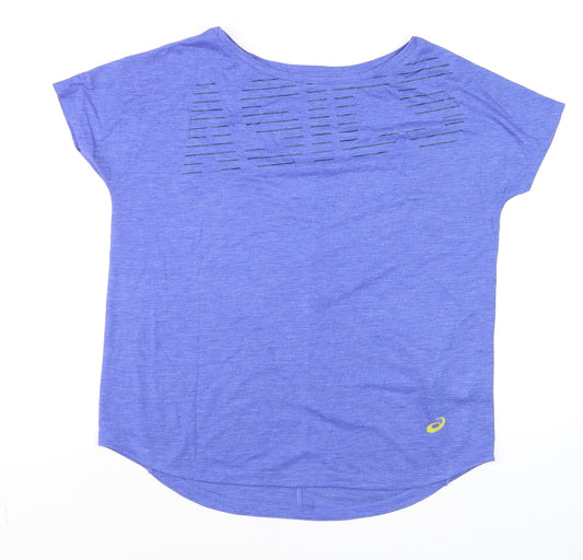 ASICS Men Blue MotionDry Sports T-Shirt Size M Lightweight Activewear