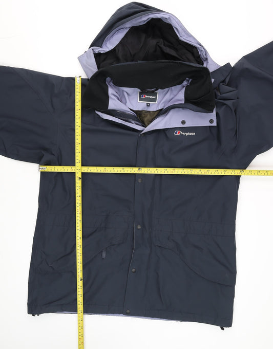Berghaus Women Blue Size 18 Waterproof Hooded Parka Jacket