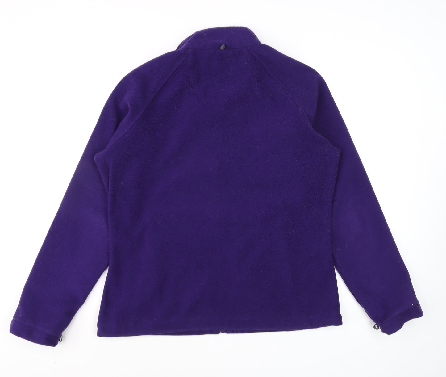 Regatta Women Purple Full Zip Fleece Sweatshirt UK 16 Outdoor Warm Layer