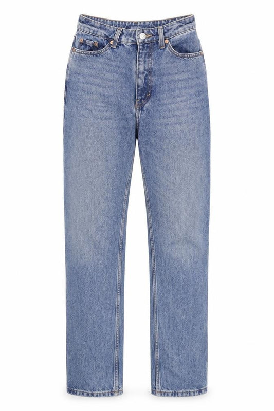 Weekday Men's Blue 26/32 Straight High Rise Denim Jeans
