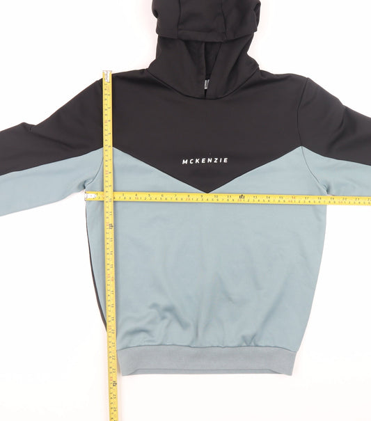 McKenzie Teens Black Pullover Hoodie Jumper Size L Cotton Blend