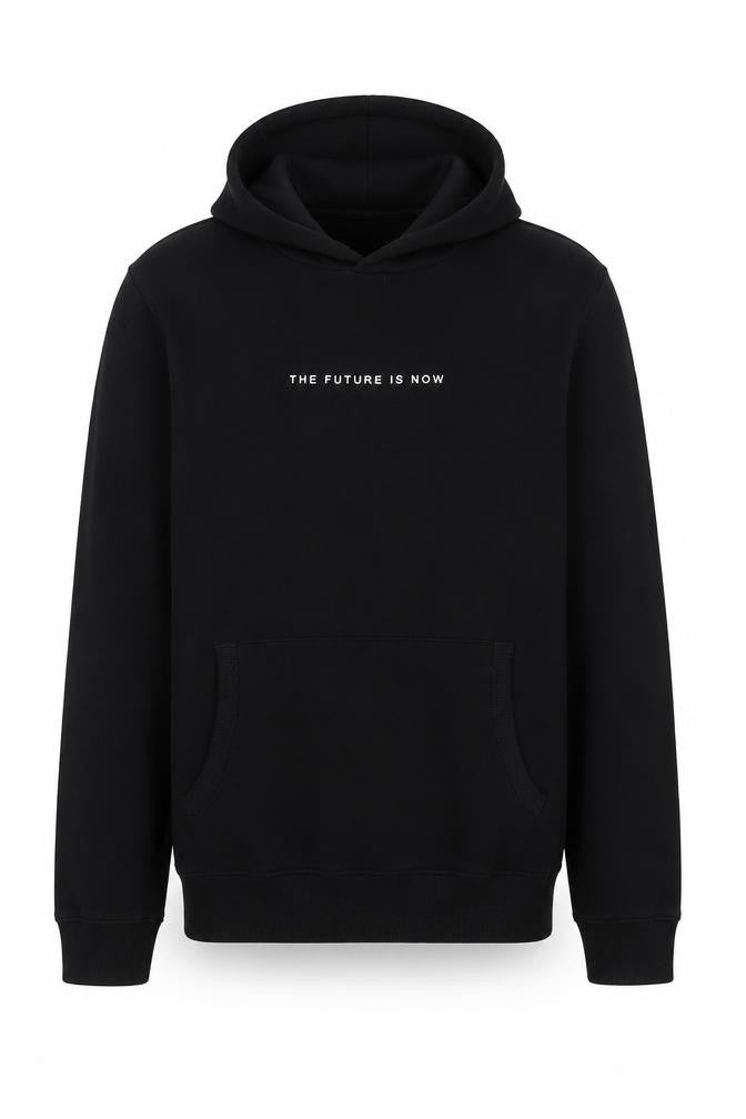 Next Teens Black Hoodie 14yrs 164cm Pullover 'The Future Is Now'