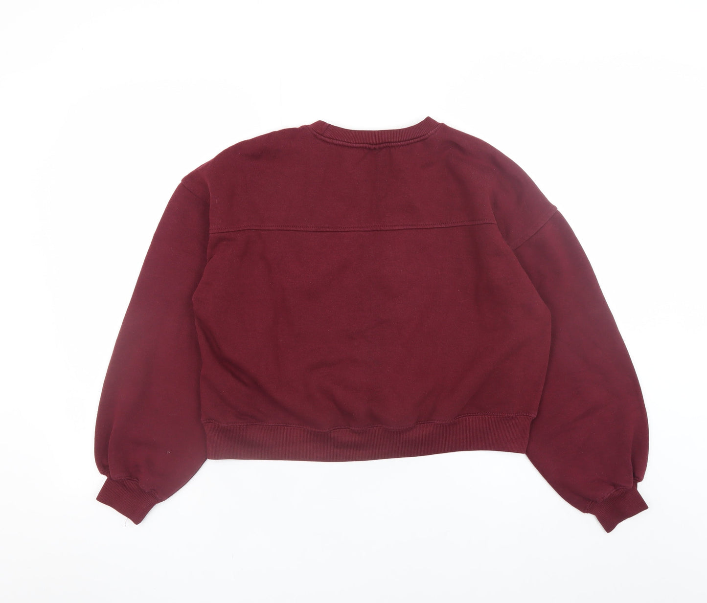 Zara Teens Burgundy Iconic Days Graphic Pullover Sweatshirt Size 13-14