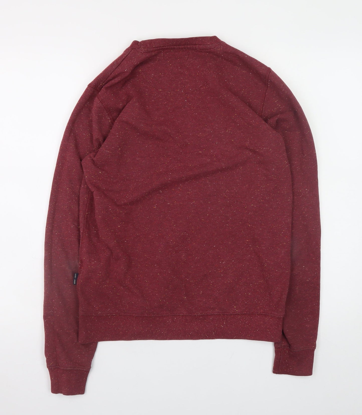 Shore Leave Men's Red Crew Neck Cotton Blend Sweatshirt Size S